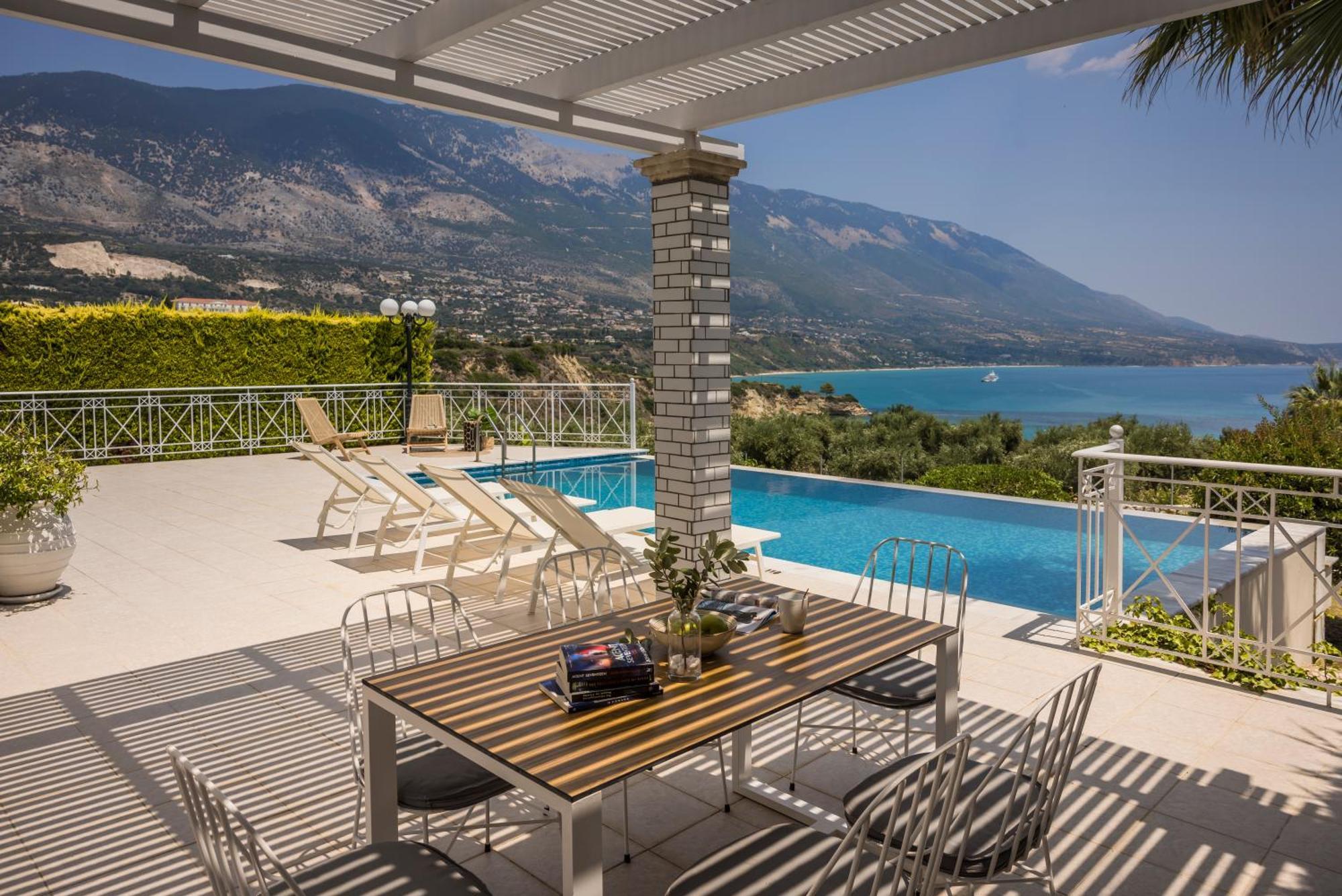 Sea View Villa Kefaloniaprivatevillas Karavádhos エクステリア 写真